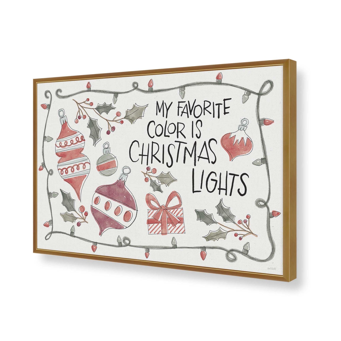 [Color:Polished Gold], Picture of art in a Polished Gold frame of the corner