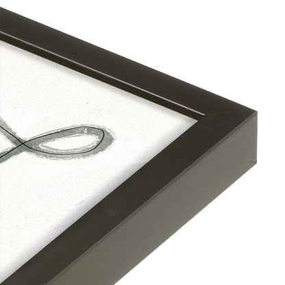 [Color:Satin Black], Picture of art in a Satin Black frame at an angle