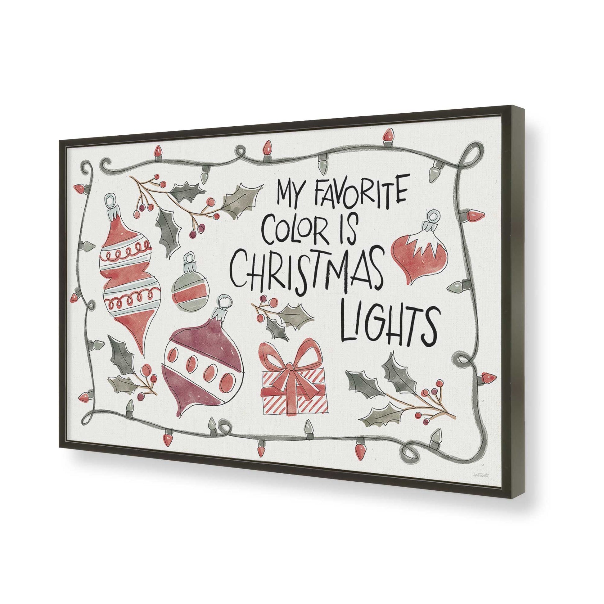 [Color:Satin Black], Picture of art in a Satin Black frame of the corner