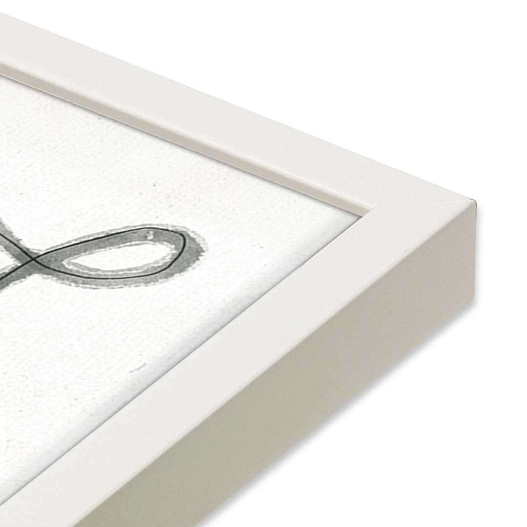 [Color:Opaque White], Picture of art in a Opaque White frame at an angle