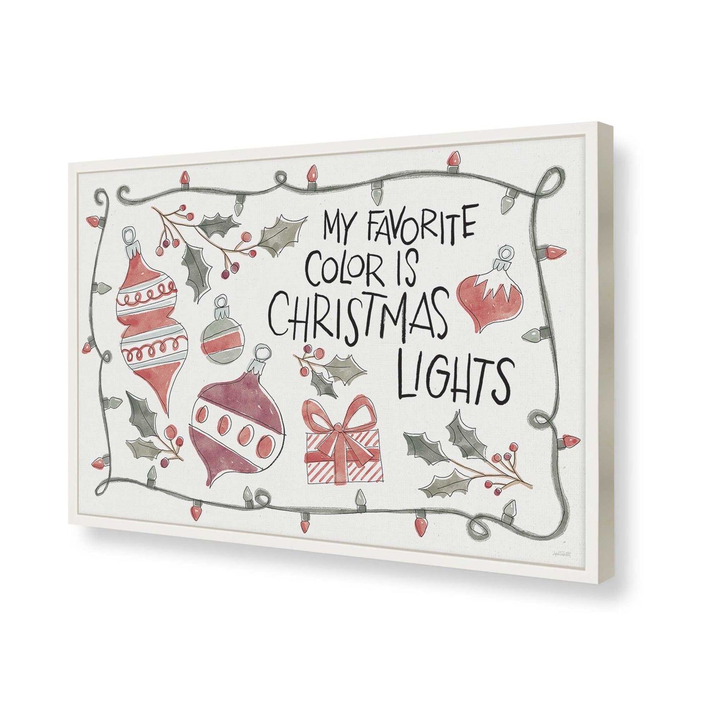 [Color:Opaque White], Picture of art in a Opaque White frame of the corner