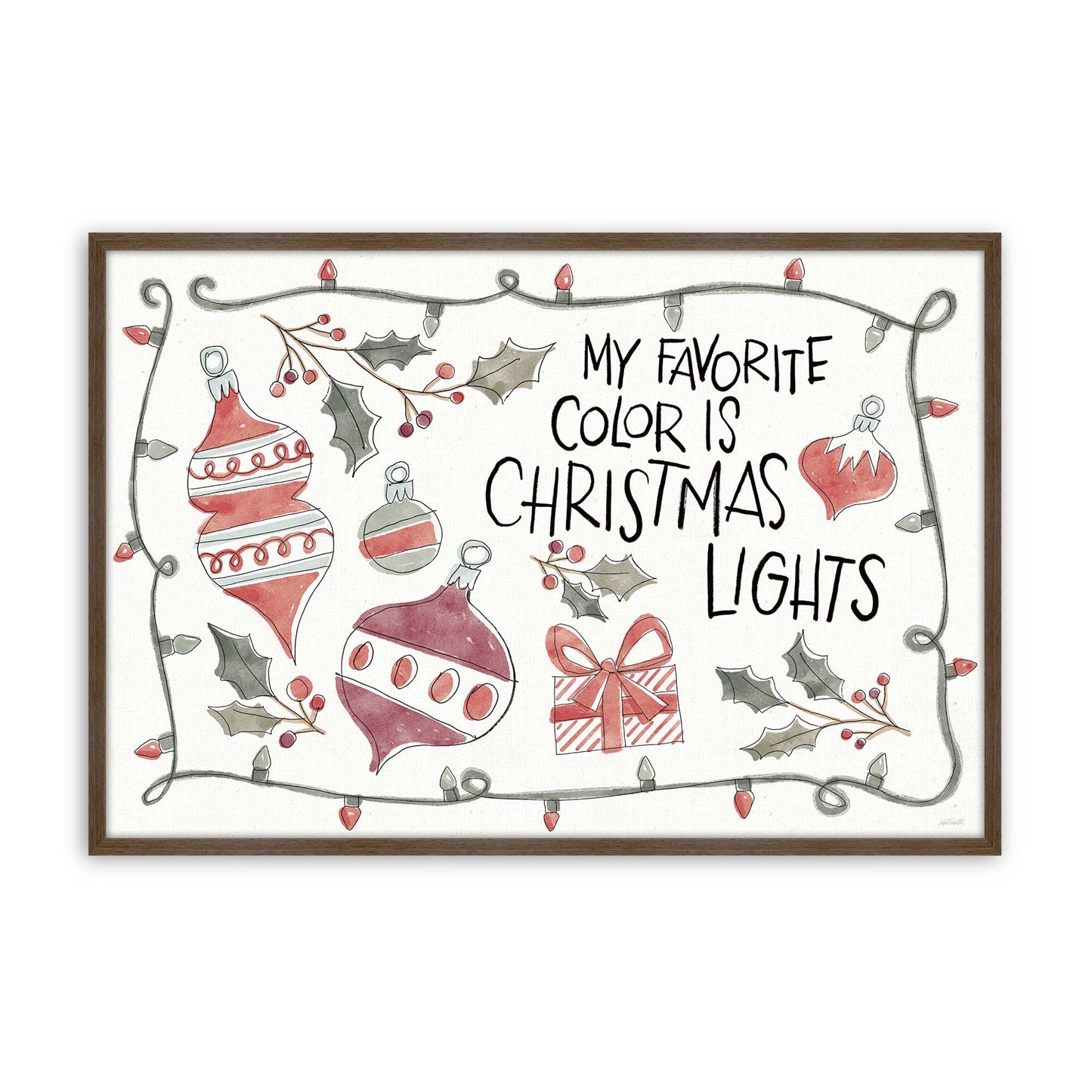 [Color:Walnut], Picture of art in a Walnut frame