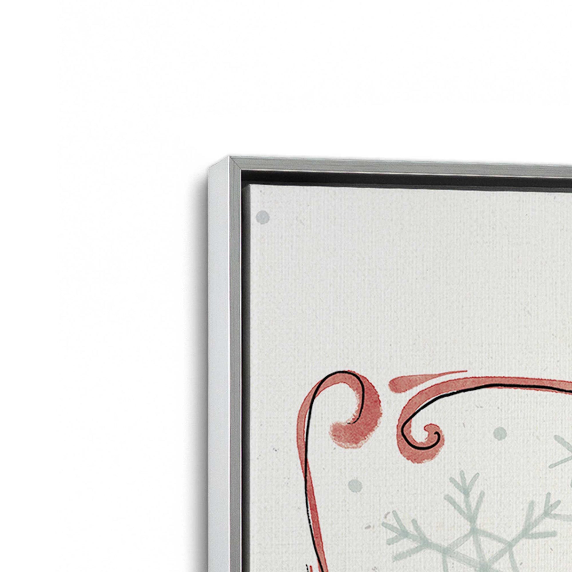 [Color:Polished Chrome], Picture of art in a Polished Chrome frame at an angle