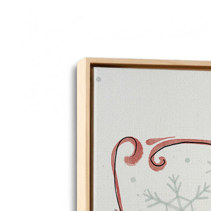 [Color:American Maple], Picture of art in a American Maple frame at an angle