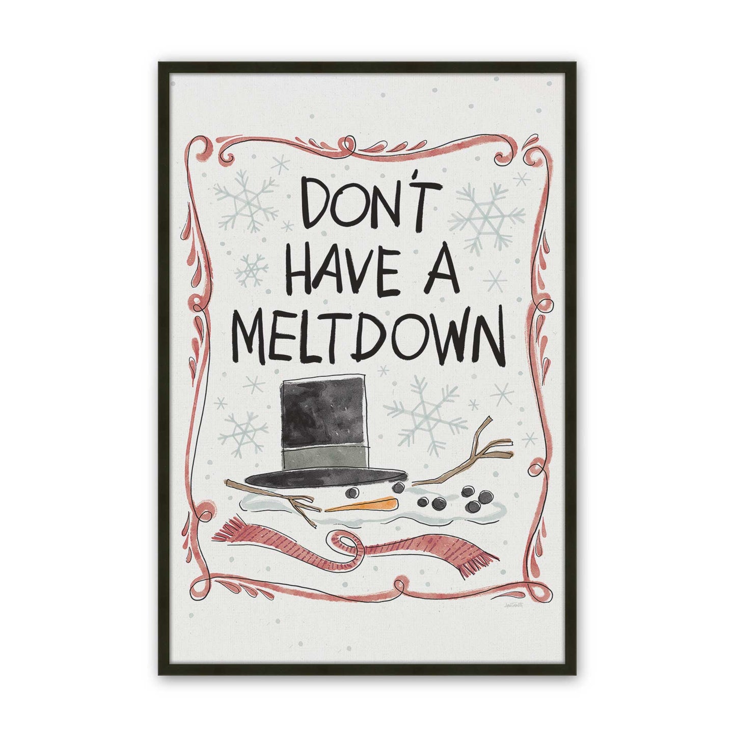 [Color:Satin Black], Picture of art in a Satin Black frame