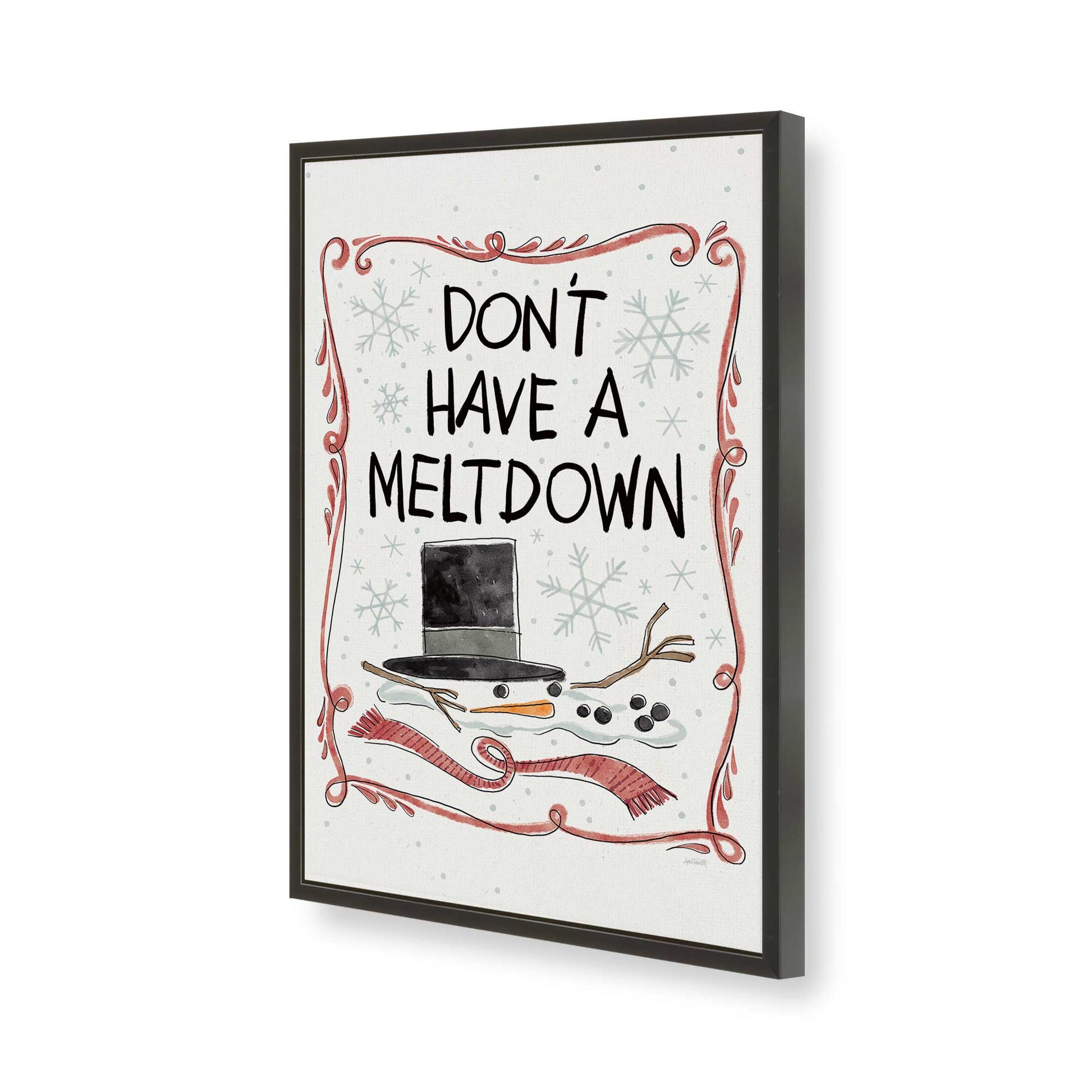 [Color:Satin Black], Picture of art in a Satin Black frame of the corner