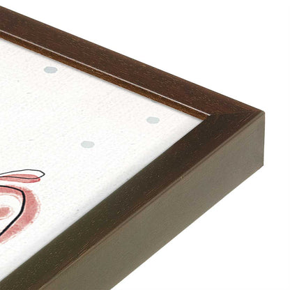 [Color:Belvinder Brown], Picture of art in a Belvinder Brown frame at an angle