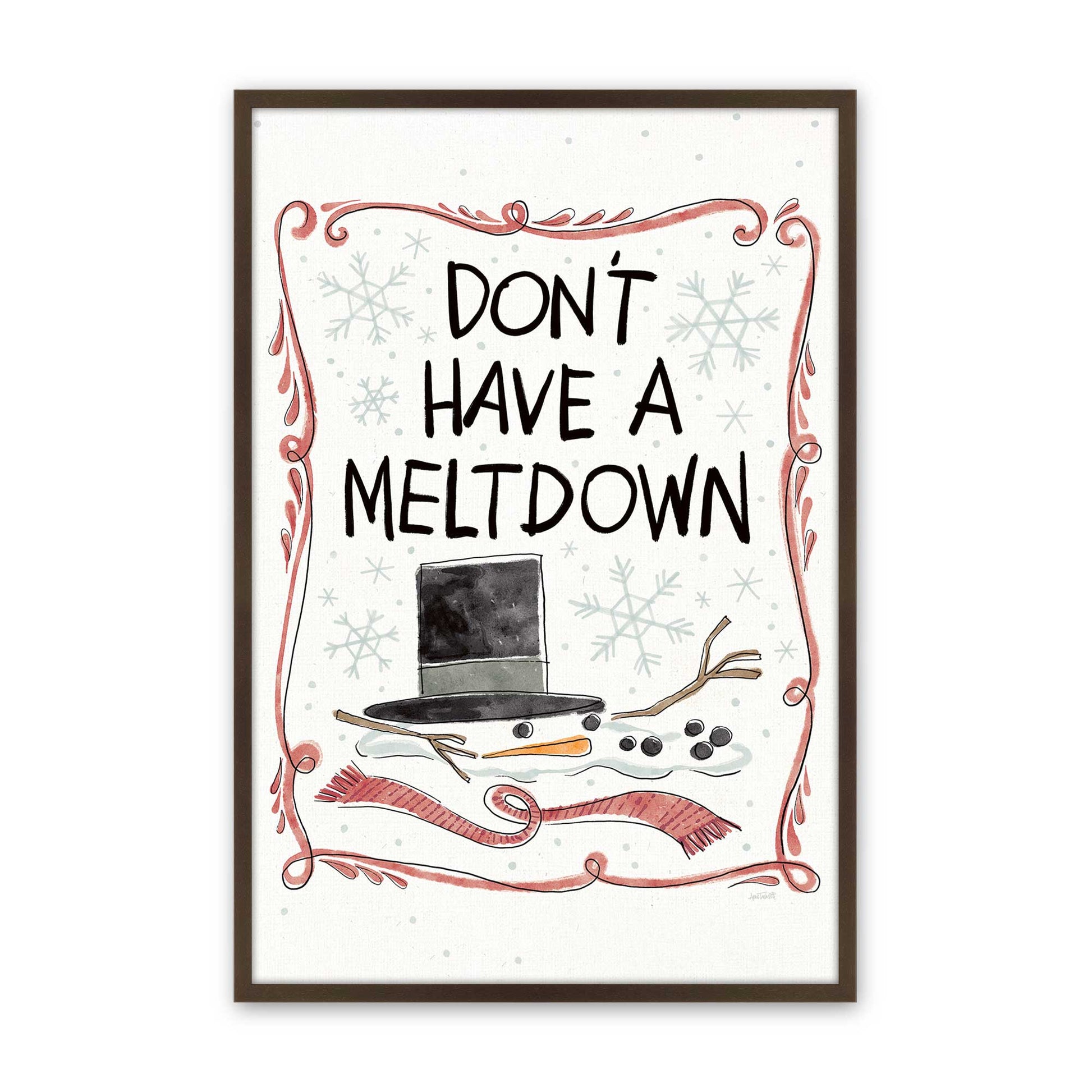 [Color:Brown], Picture of art in a Brown frame