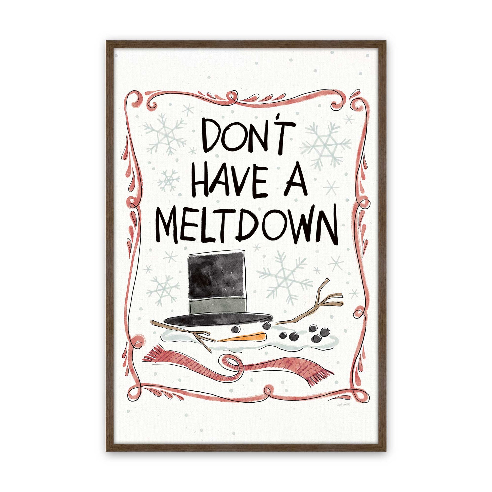 [Color:Walnut], Picture of art in a Walnut frame