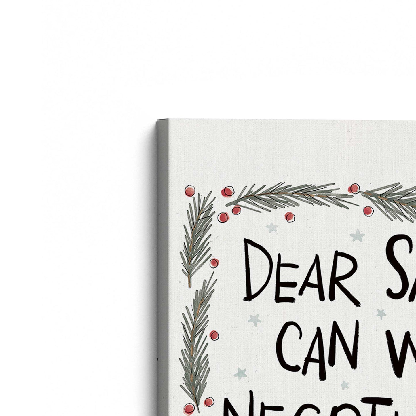 [Color:Stretched Canvas], Picture of the corner of the art