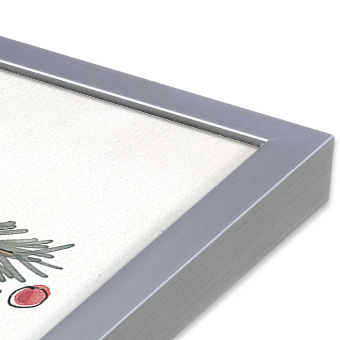 [Color:Polished Chrome], Picture of art in a Polished Chrome frame at an angle