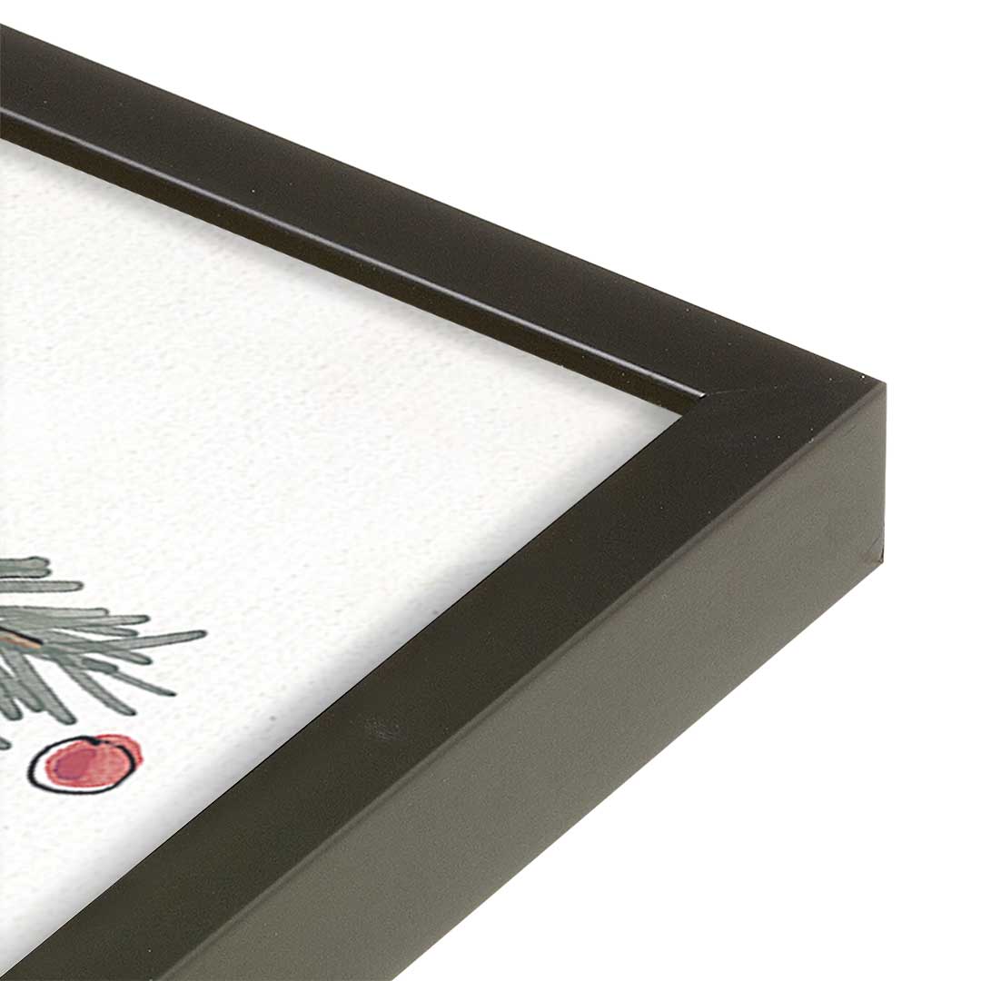[Color:Satin Black], Picture of art in a Satin Black frame at an angle