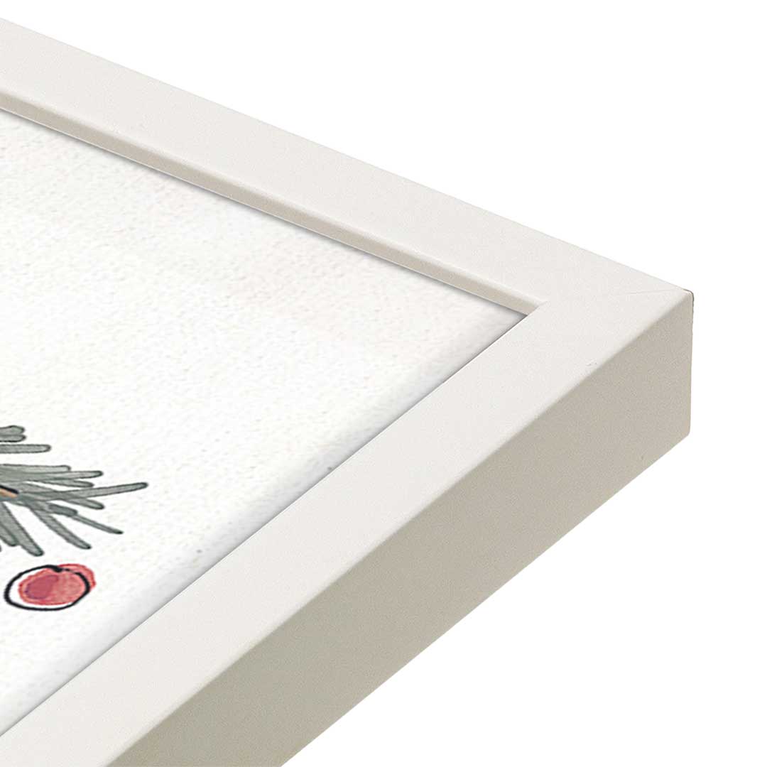 [Color:Opaque White], Picture of art in a Opaque White frame at an angle