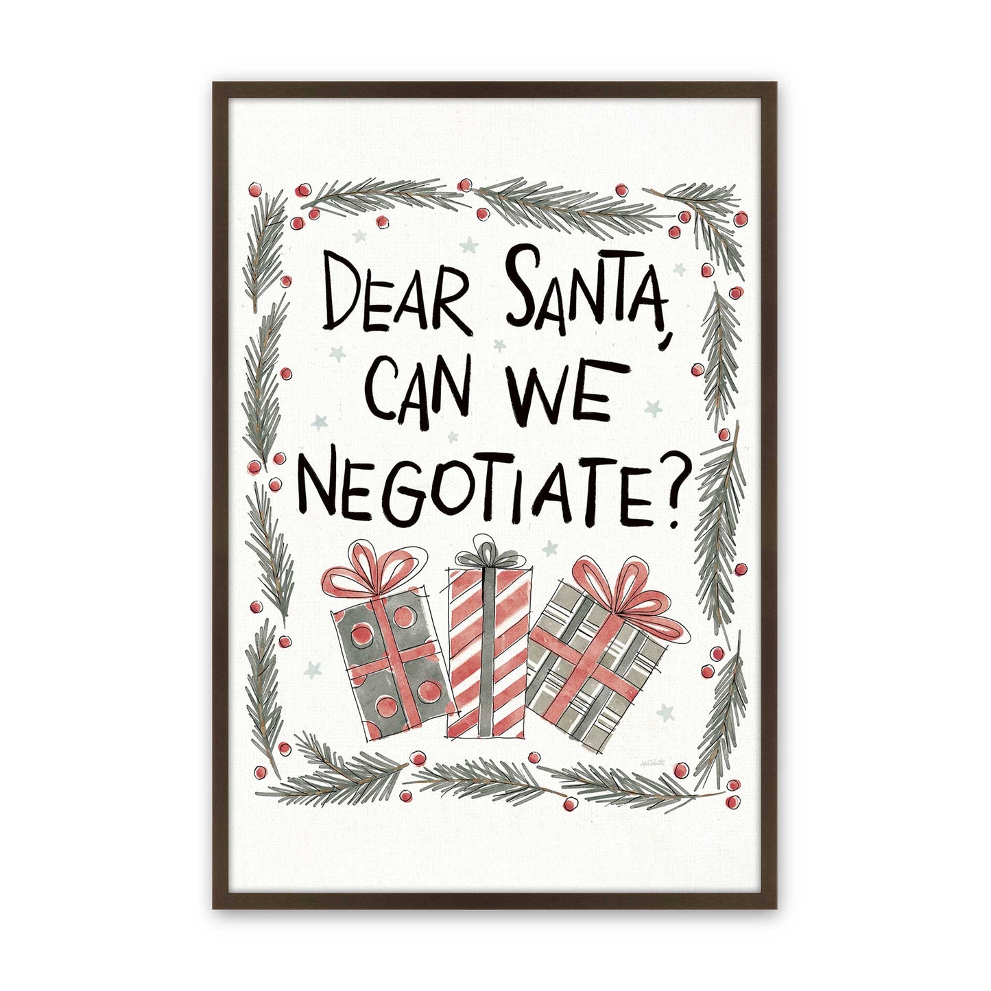 [Color:Brown], Picture of art in a Brown frame