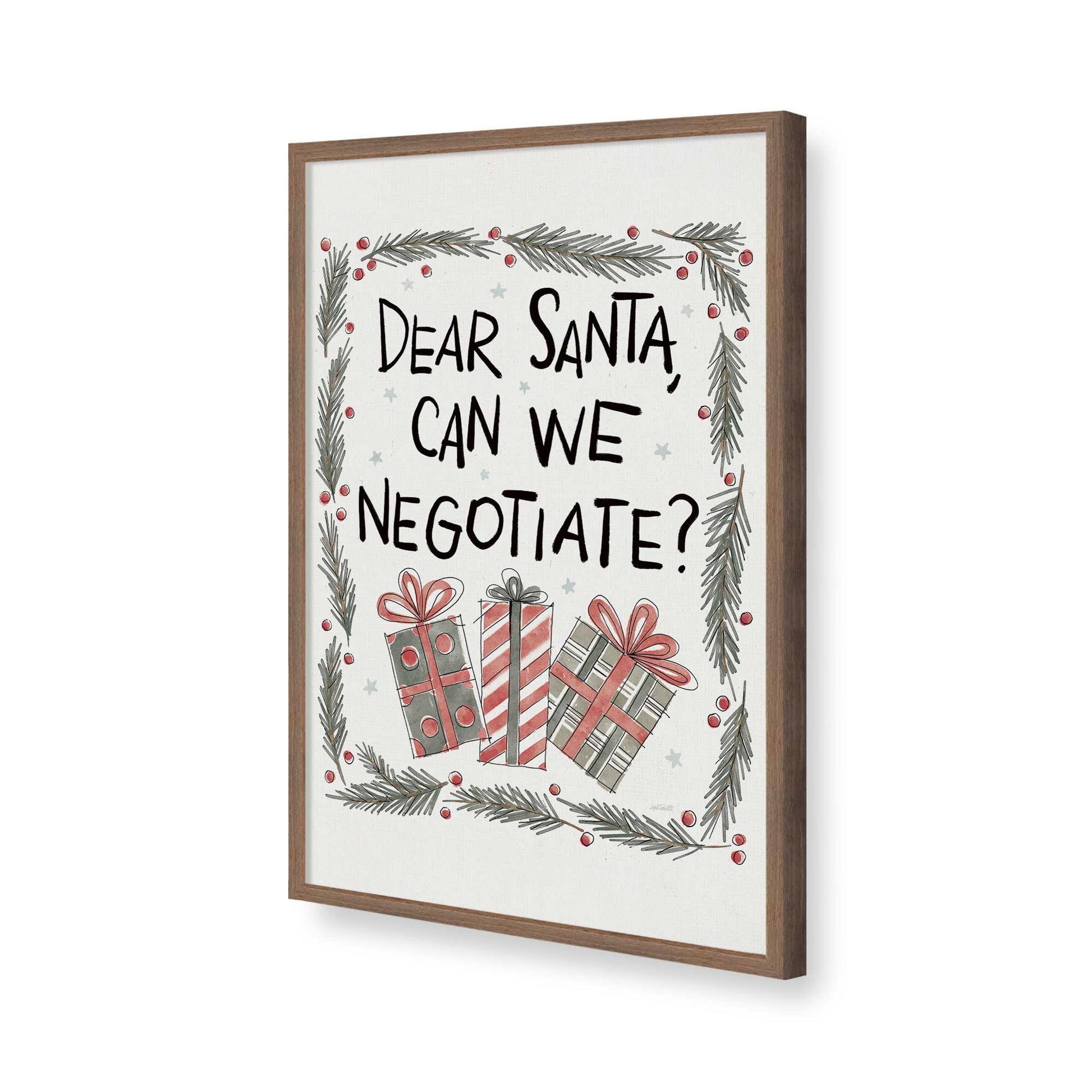 [Color:Walnut], Picture of art in a Walnut frame of the corner