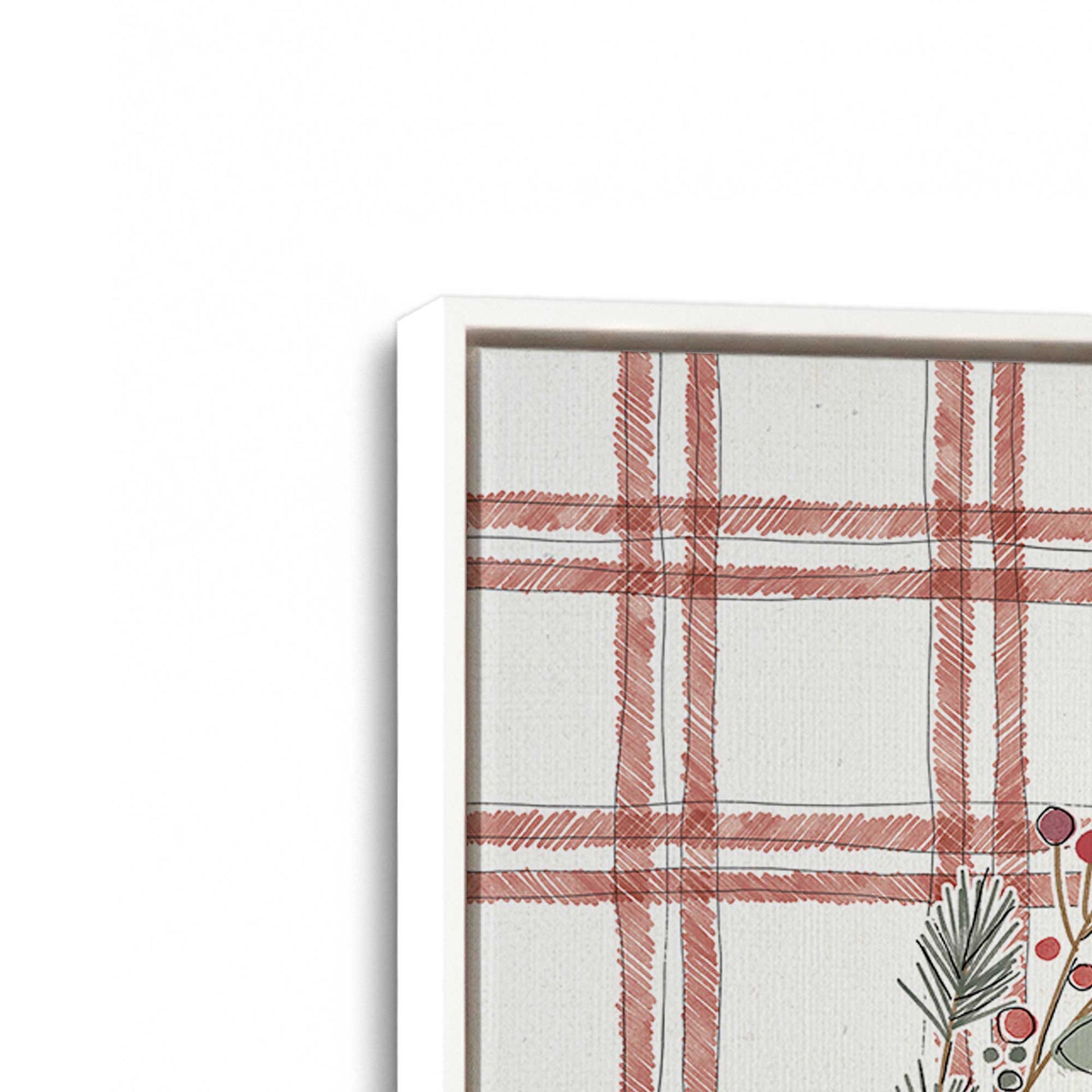 [Color:Opaque White], Picture of art in a White frame at an angle