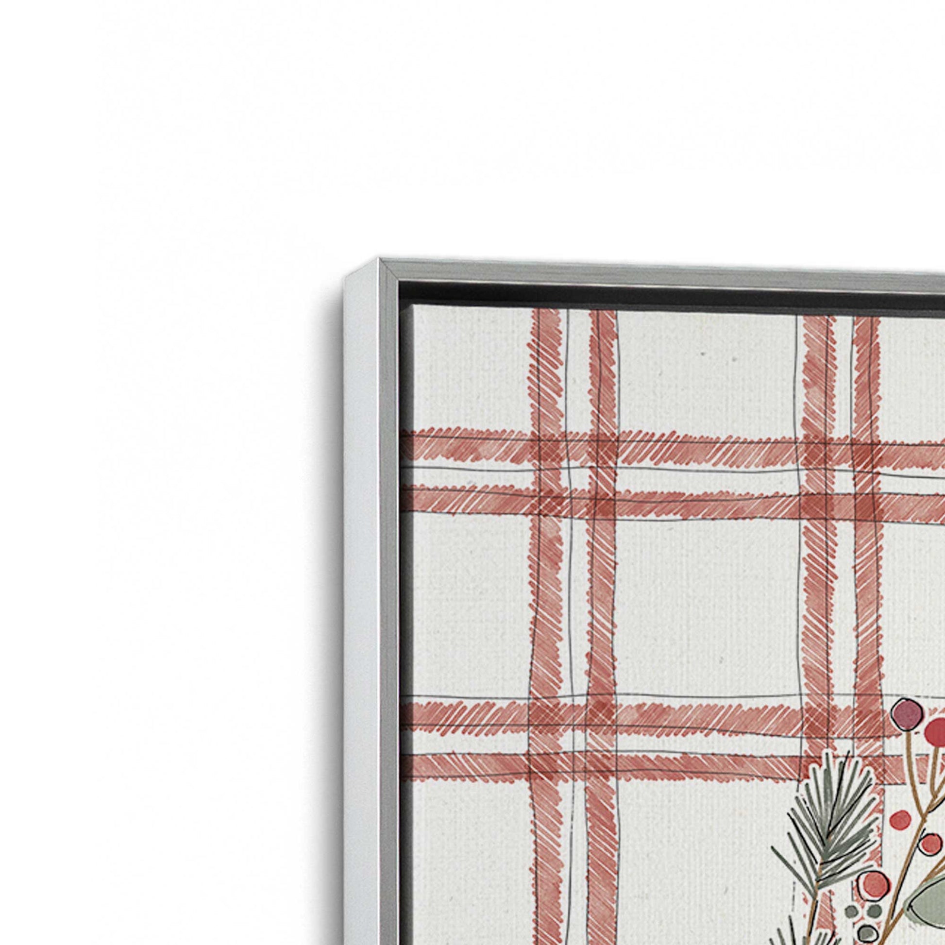 [Color:Polished Chrome], Picture of art in a Polished Chrome frame at an angle