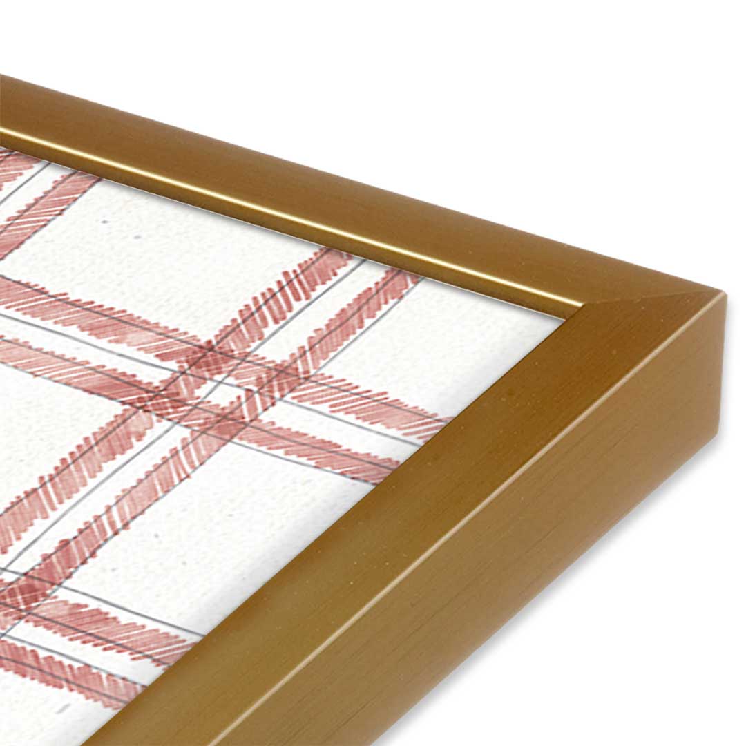[Color:Polished Gold], Picture of art in a Polished Gold frame at an angle