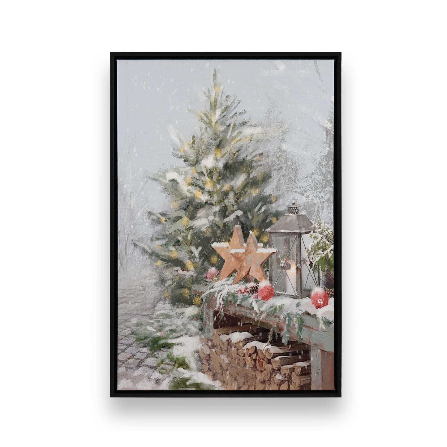 [Color:Satin Black], Picture of art in a Satin Black frame