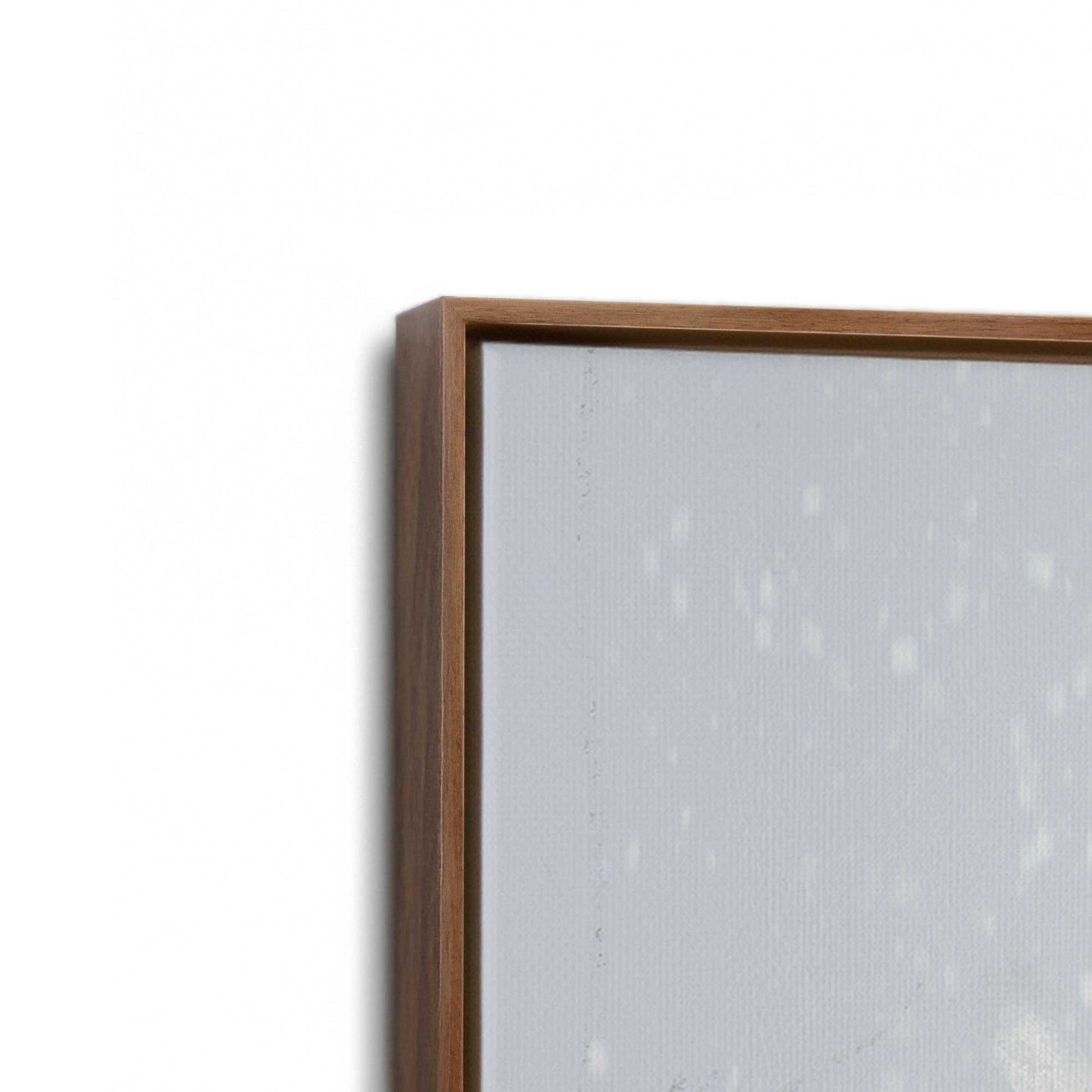[Color:Walnut], Picture of art in a Walnut frame at an angle