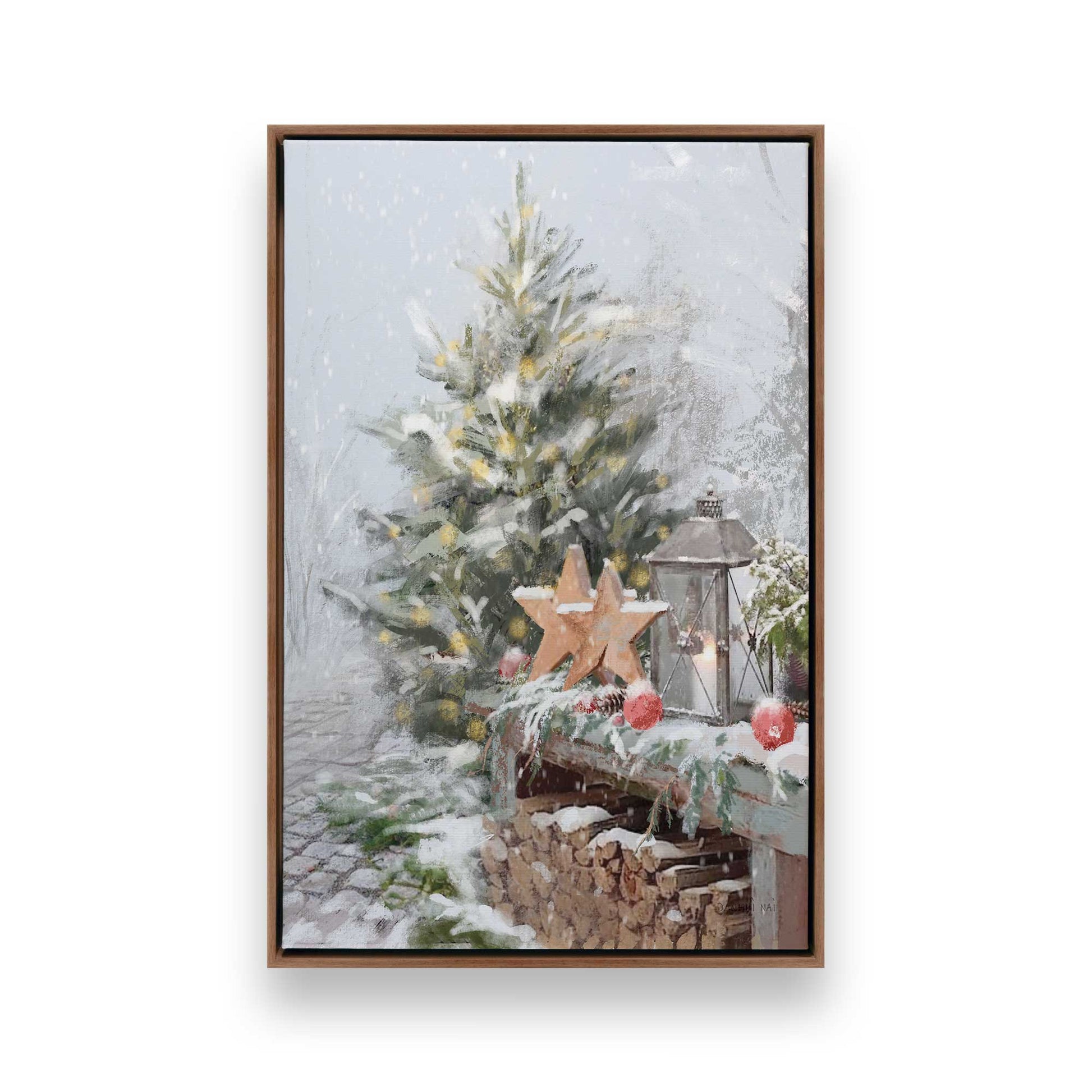 [Color:Walnut], Picture of art in a Walnut frame