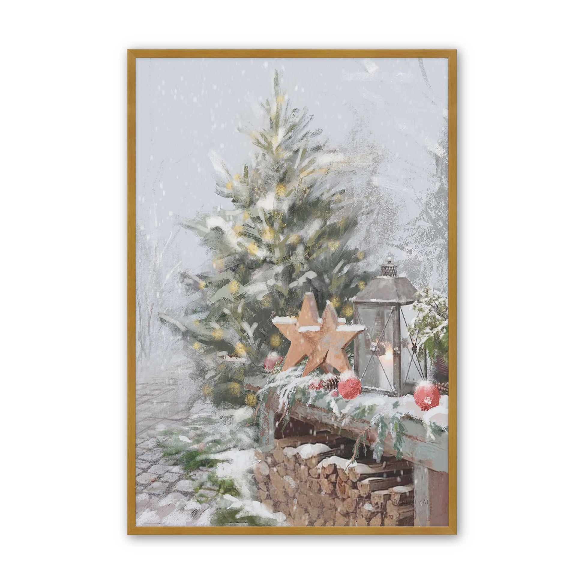 [Color:Polished Gold], Picture of art in a Polished Gold frame