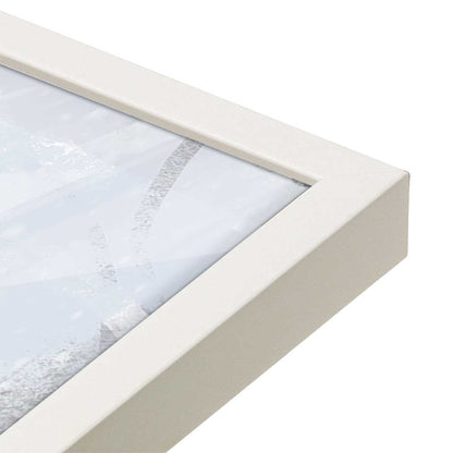 [Color:Opaque White], Picture of art in a Opaque White frame at an angle