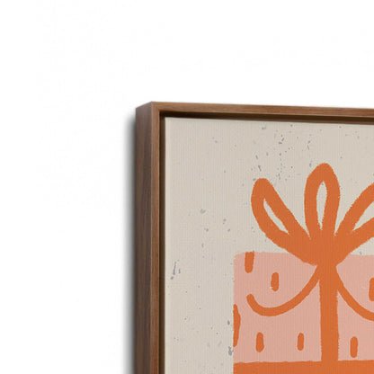 [Color:Walnut], Picture of art in a Walnut frame at an angle