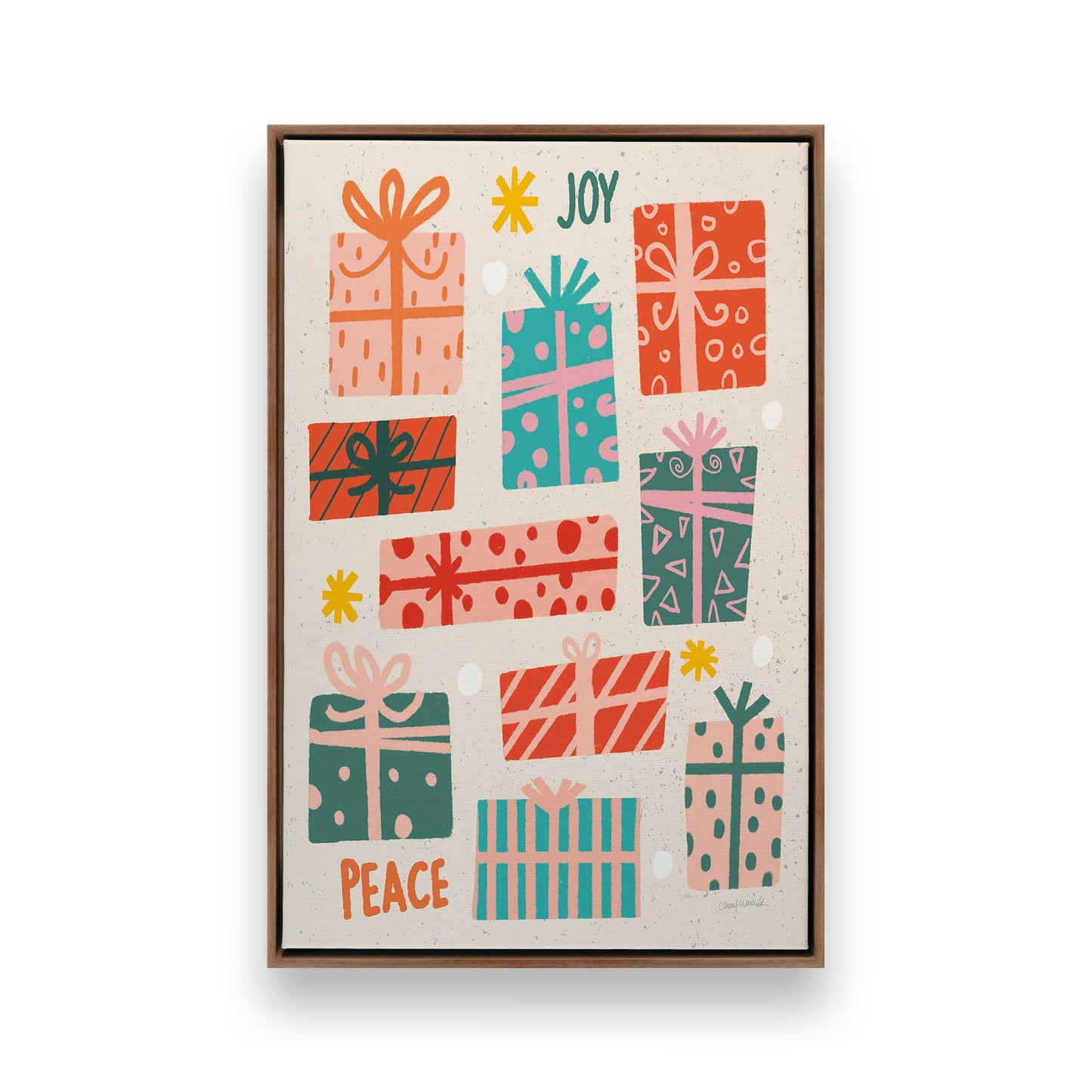 [Color:Walnut], Picture of art in a Walnut frame