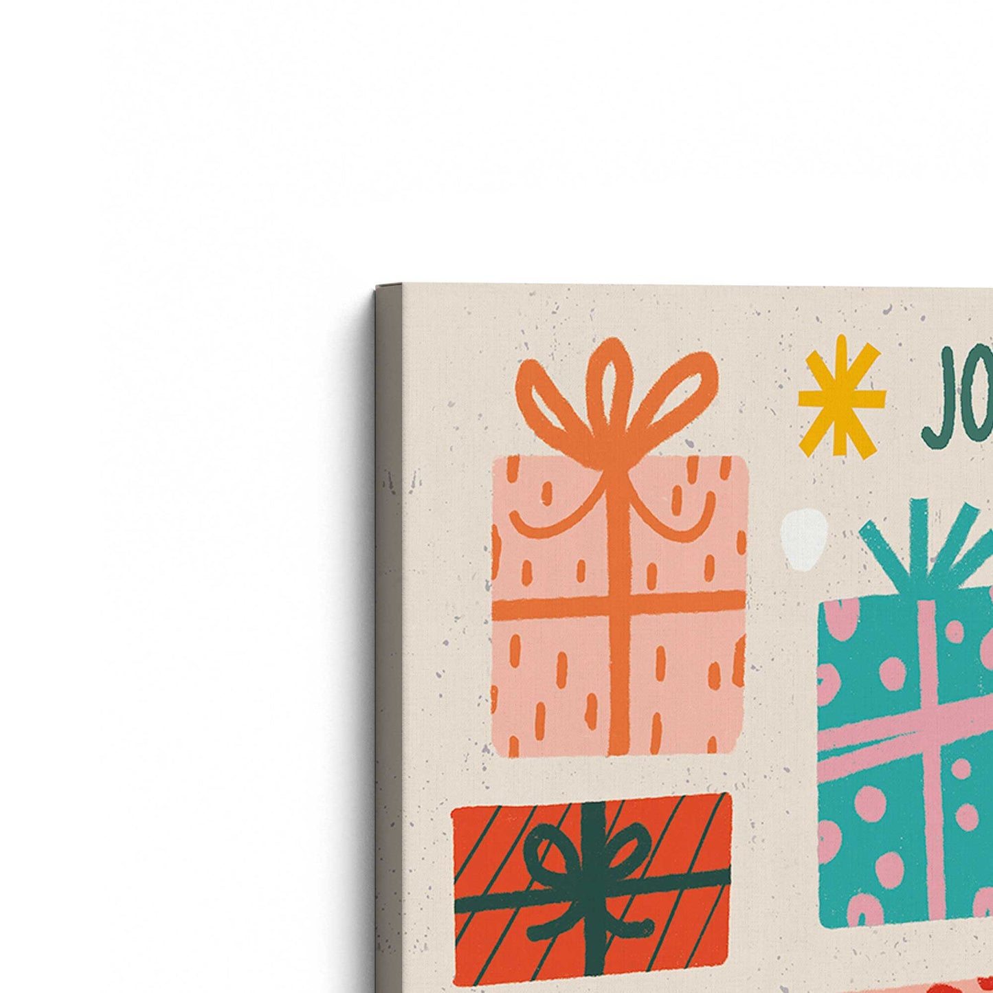 [Color:Stretched Canvas], Picture of the corner of the art