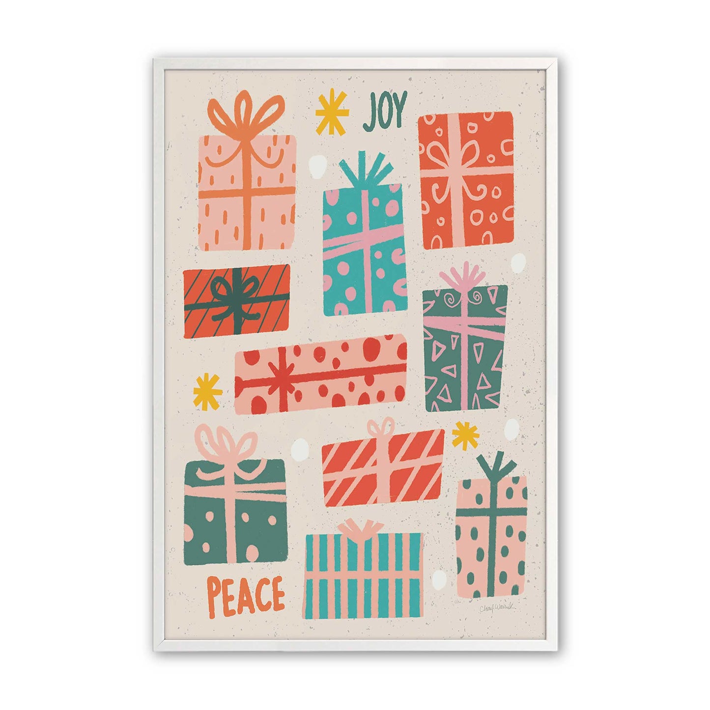 [Color:Opaque White], Picture of art in a Opaque White frame