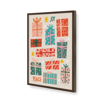 [Color:Brown], Picture of art in a Brown frame of the corner