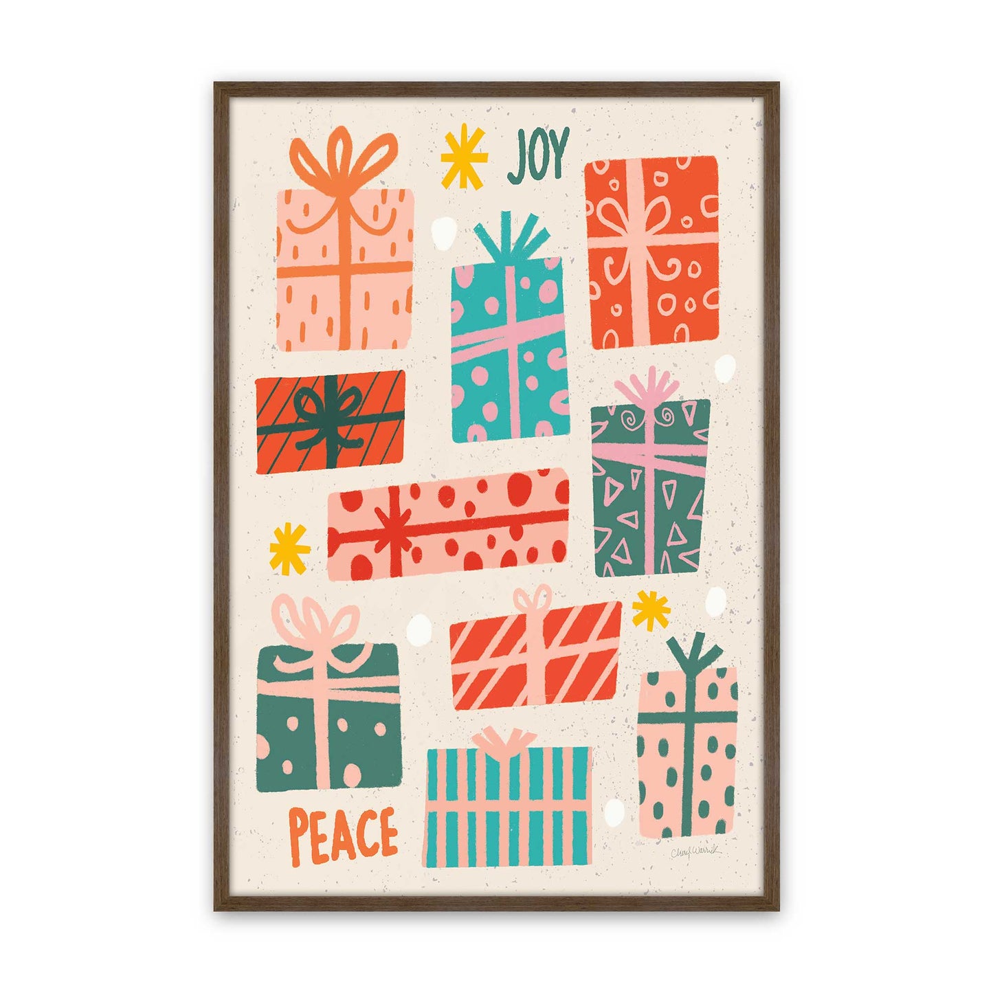 [Color:Walnut], Picture of art in a Walnut frame