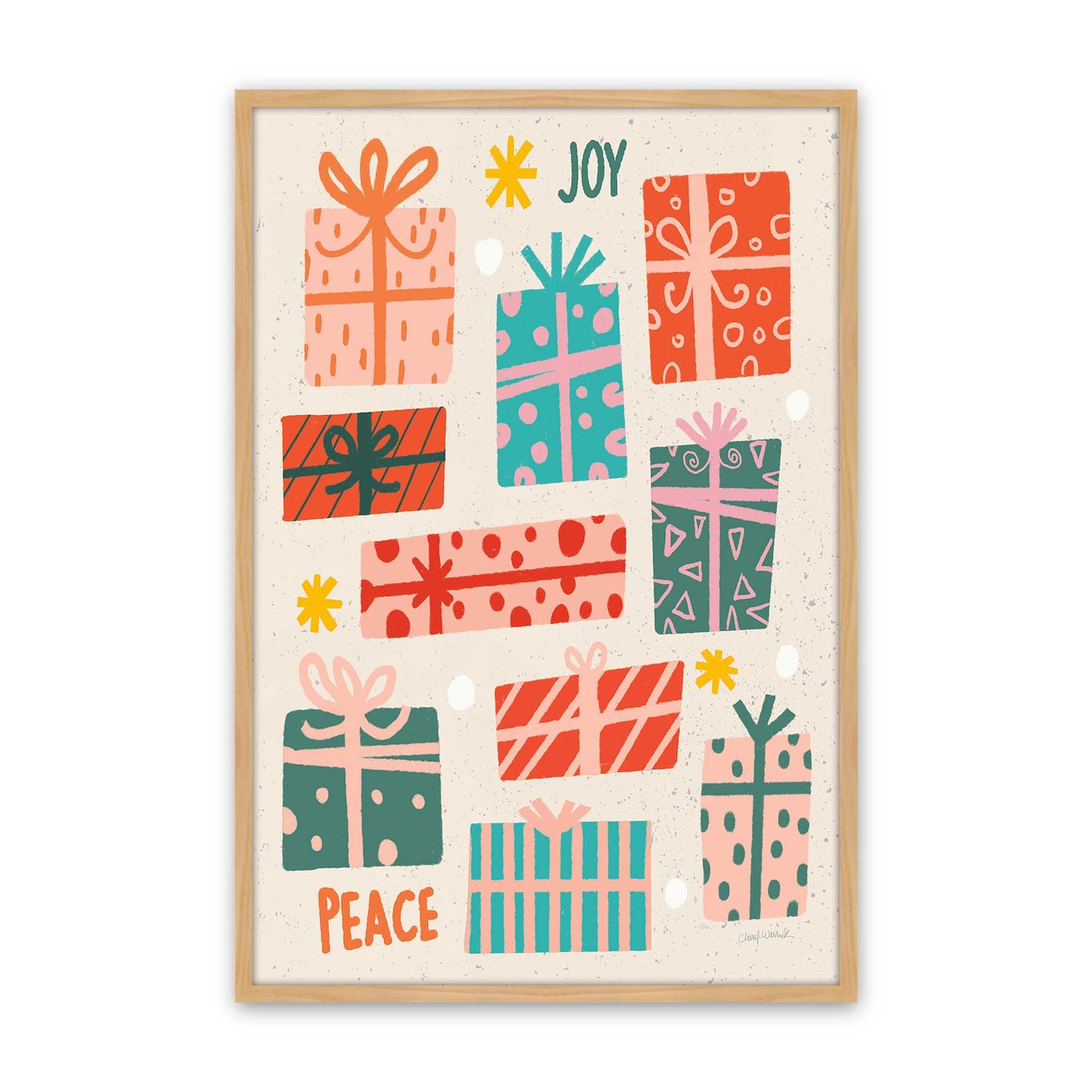 [Color:American Maple], Picture of art in a American Maple frame