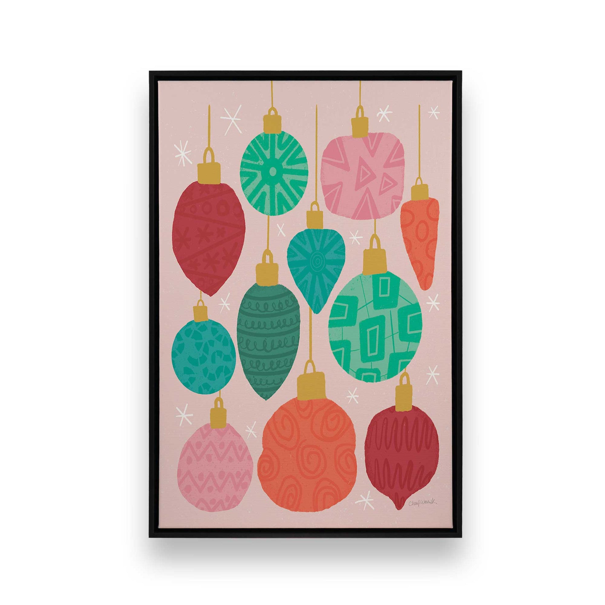 [Color:Satin Black], Picture of art in a Satin Black frame