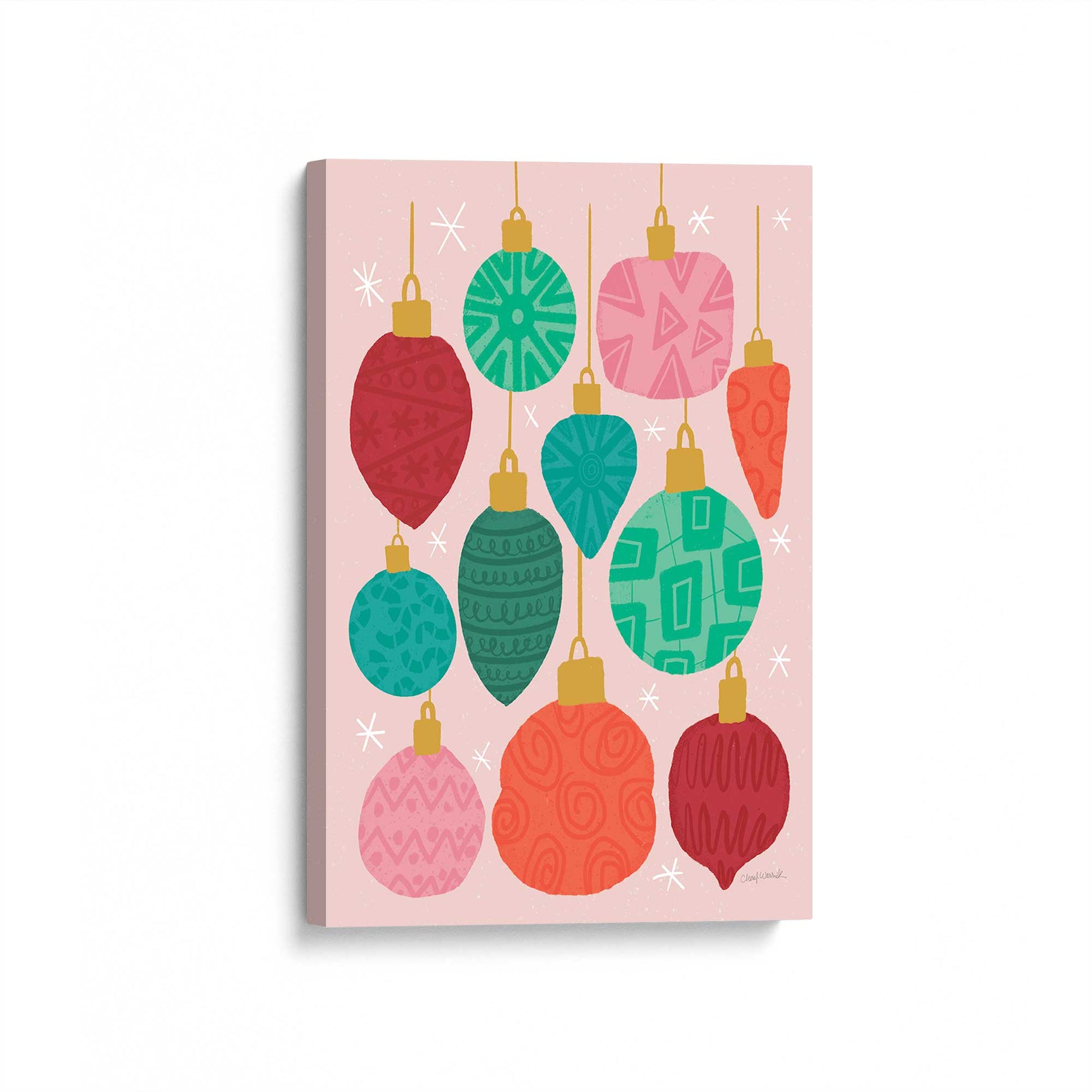 [Color:Stretched Canvas], Picture of art at an angle