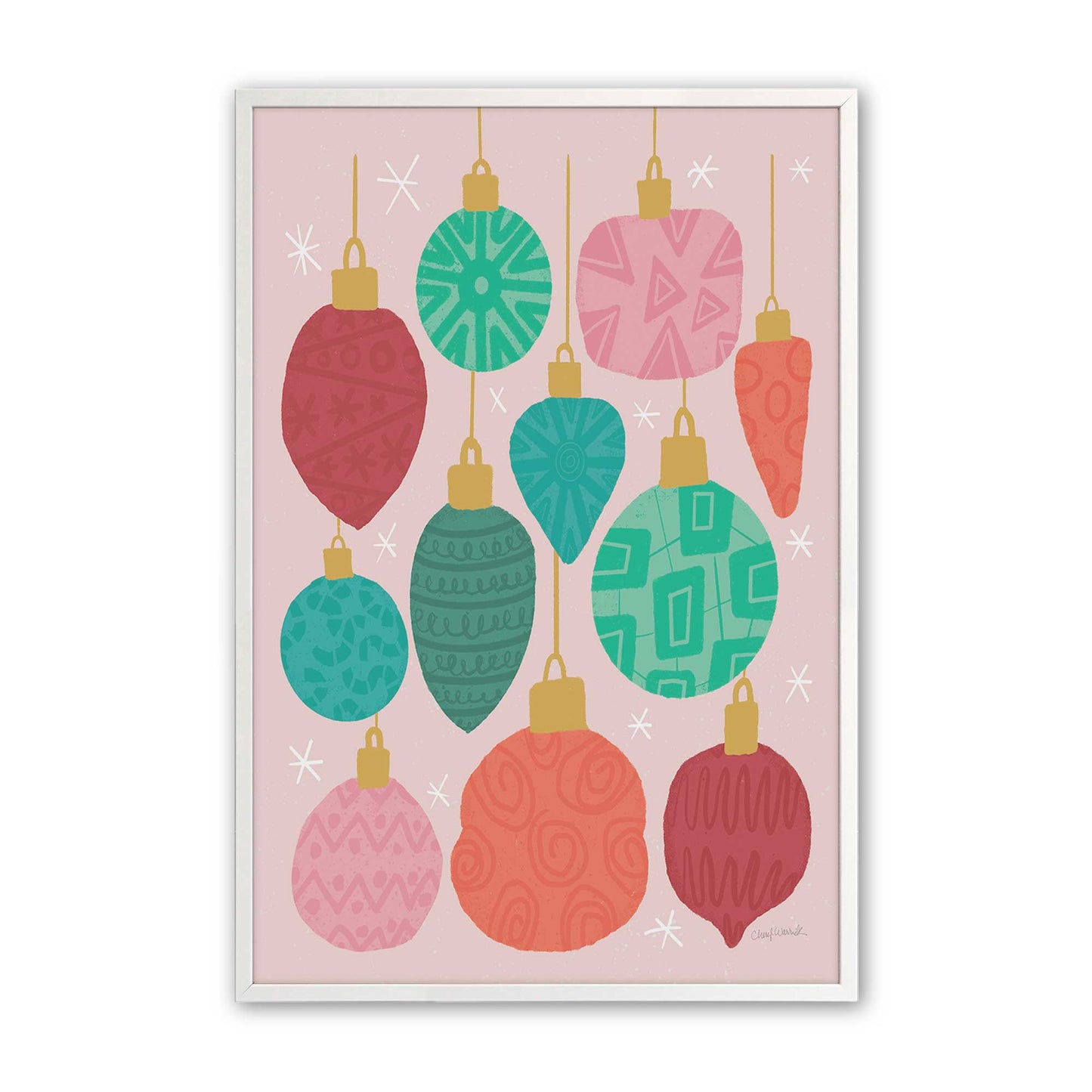 [Color:Opaque White], Picture of art in a Opaque White frame