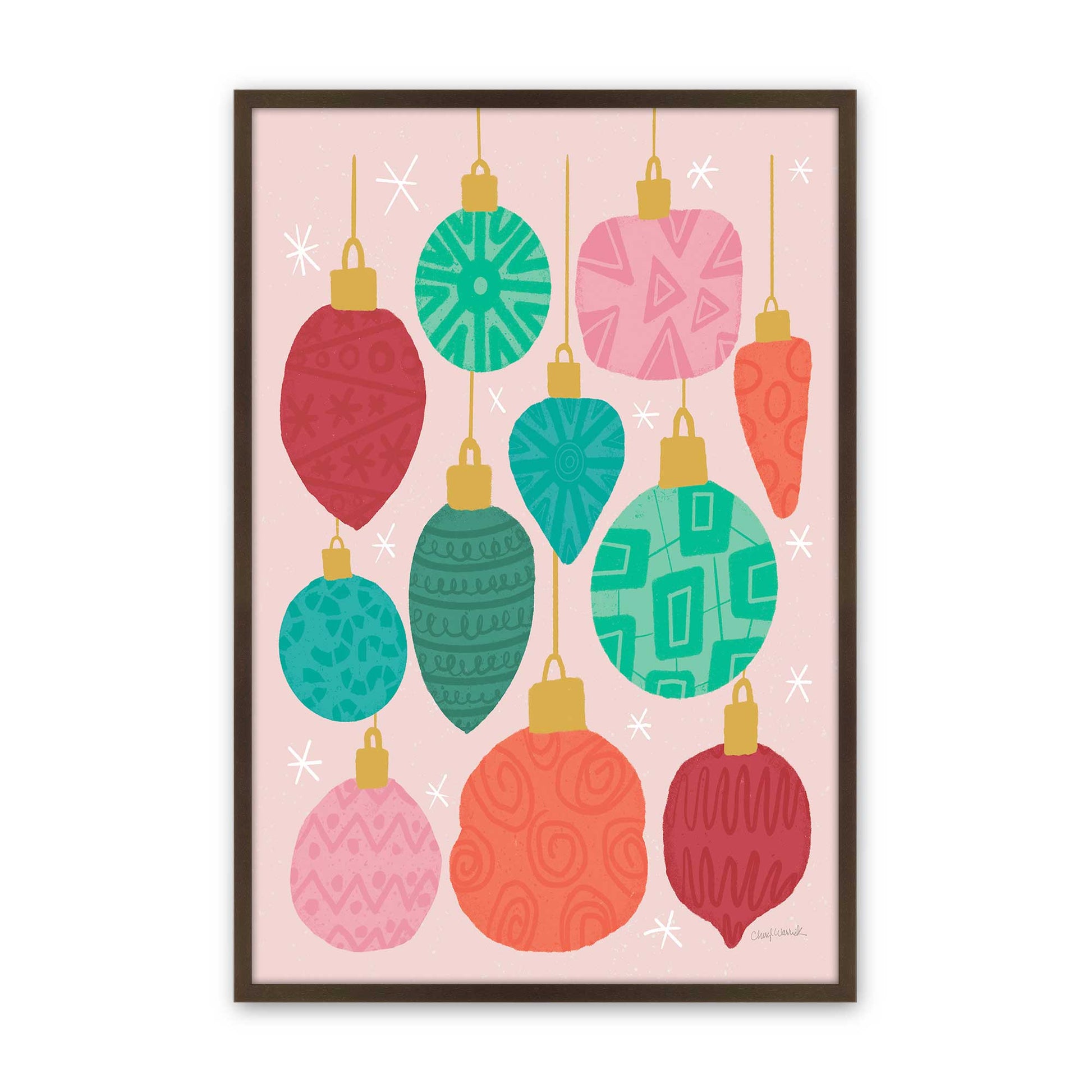 [Color:Brown], Picture of art in a Brown frame