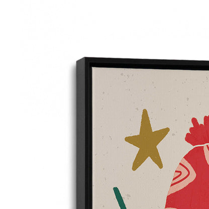 [Color:Satin Black], Picture of art in a Satin Black frame at an angle