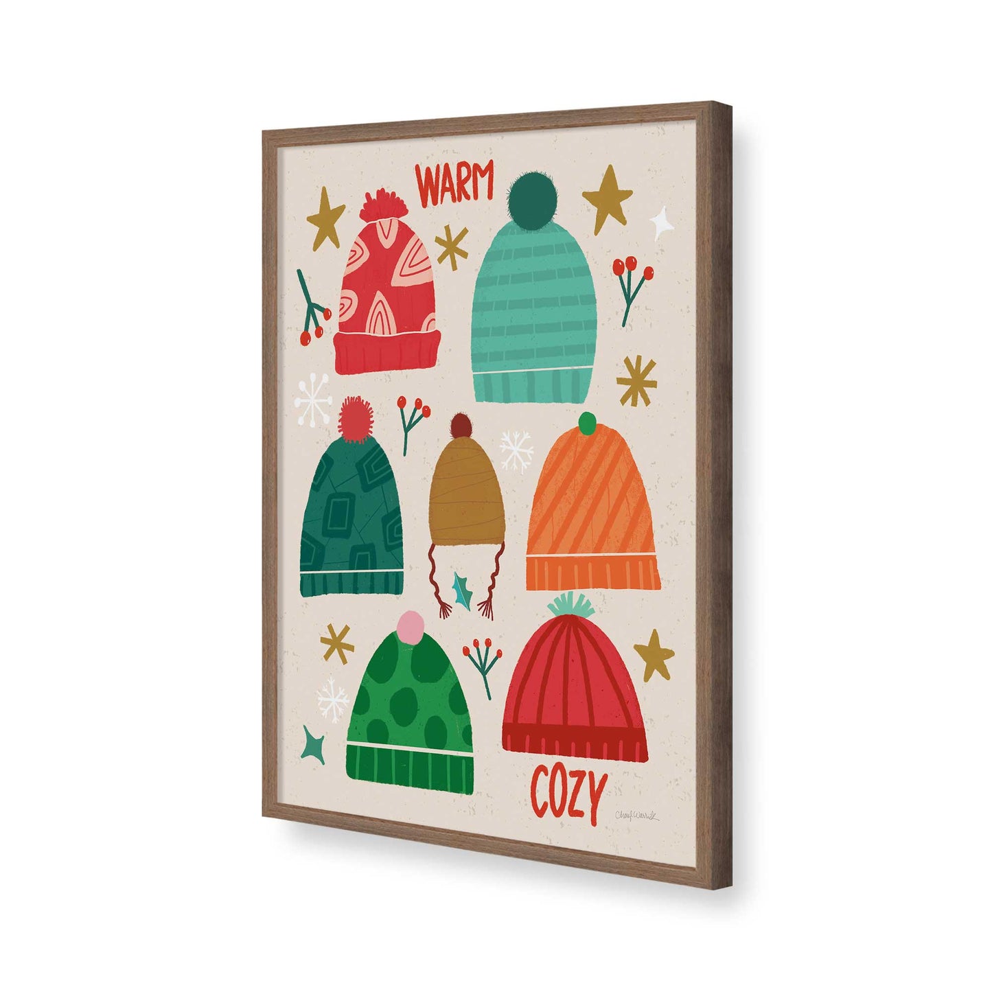 [Color:Walnut], Picture of art in a Walnut frame of the corner