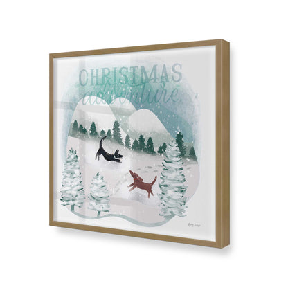 [Color:Brushed Gold], Picture of art in a Brushed Gold frame at an angle