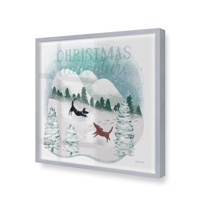 [Color:Polished Chrome], Picture of art in a Polished Chrome frame at an angle