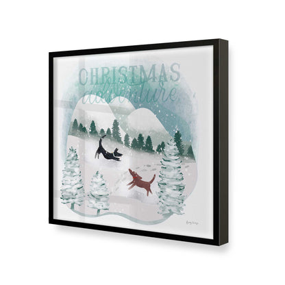 [Color:Satin Black], Picture of art in a Satin Black frame at an angle