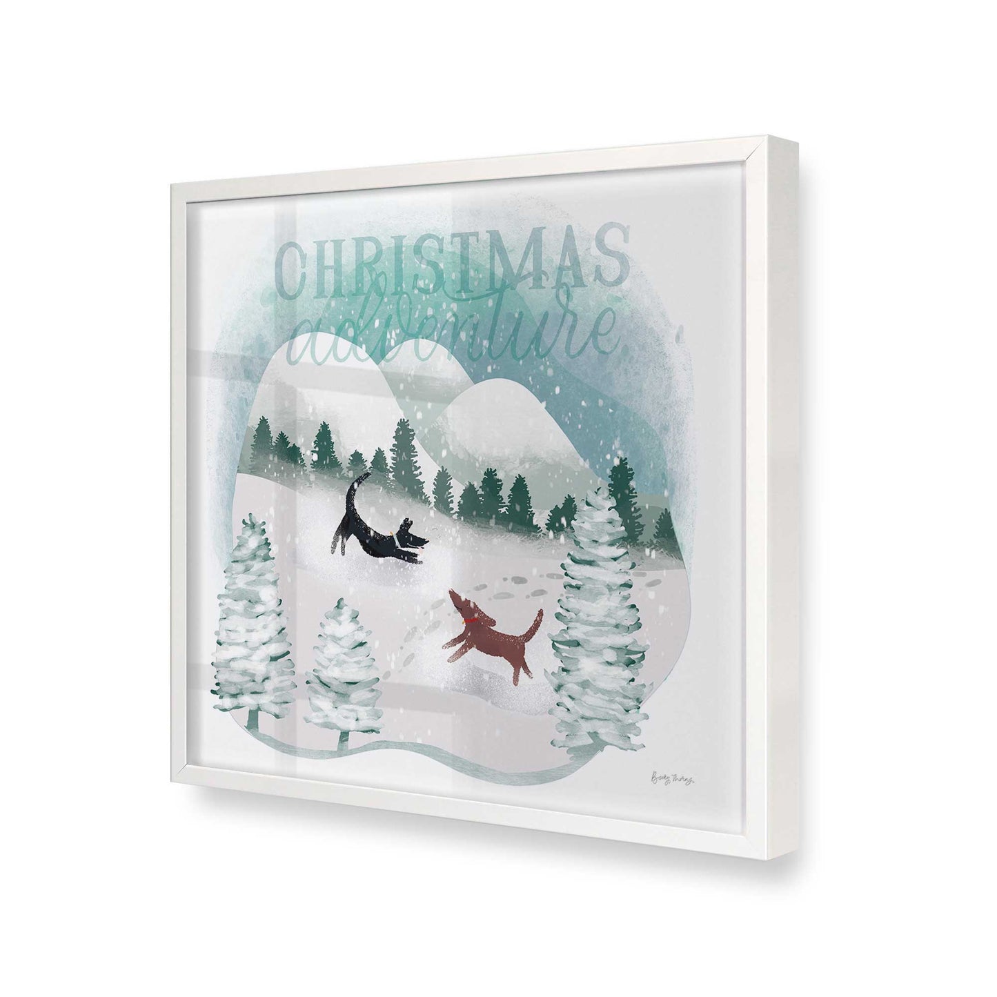 [Color:Opaque White], Picture of art in a Opaque White frame at an angle