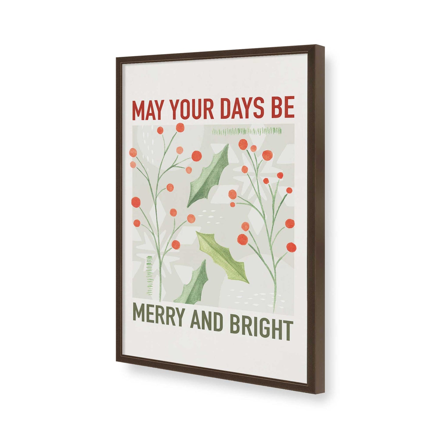 [Color:Brown], Picture of art in a Brown frame of the corner