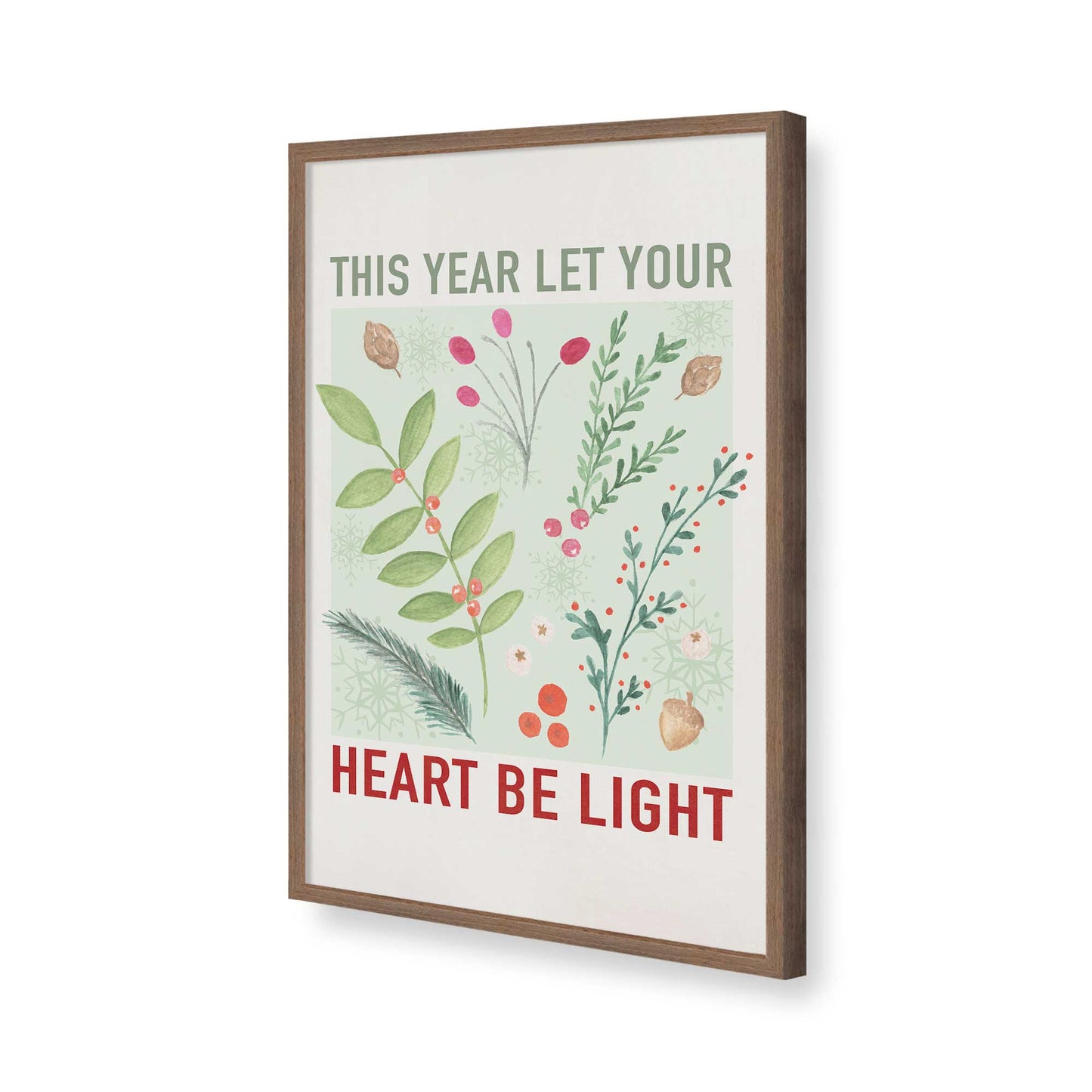 [Color:Walnut], Picture of art in a Walnut frame of the corner