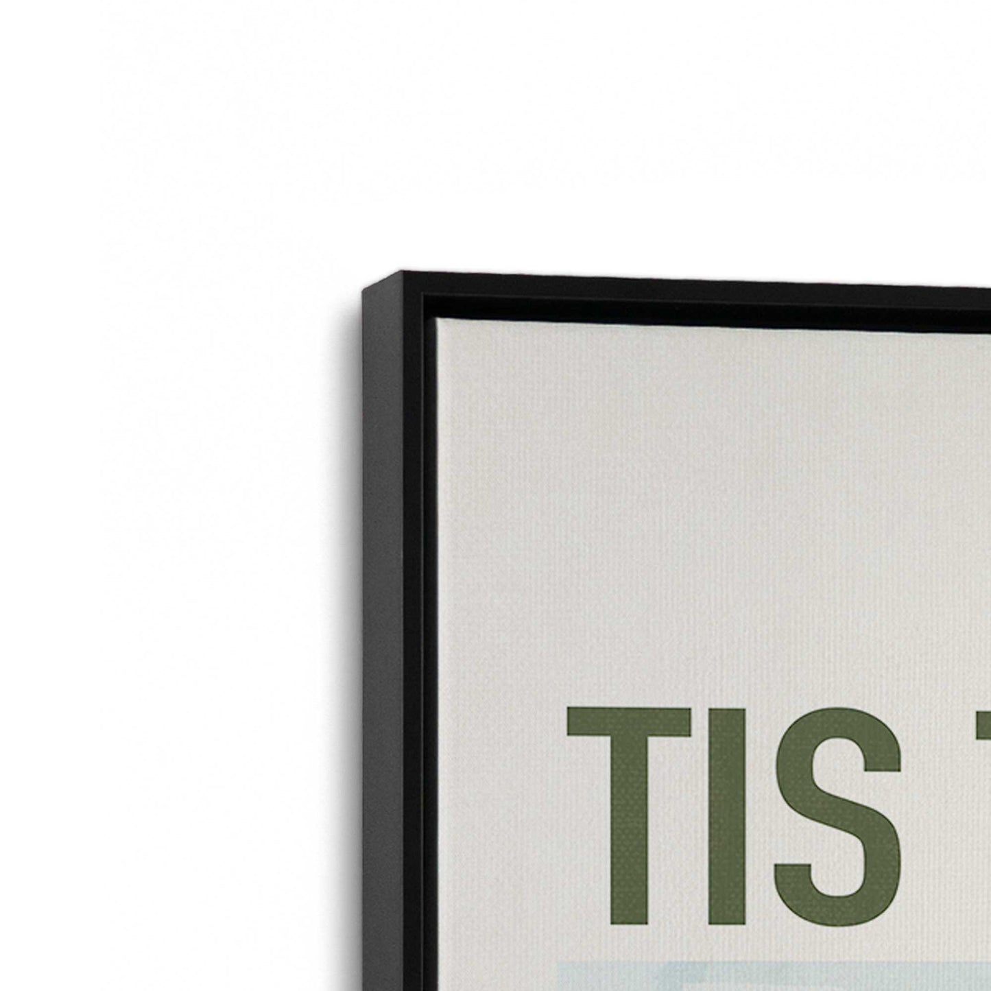 [Color:Satin Black], Picture of art in a Satin Black frame at an angle