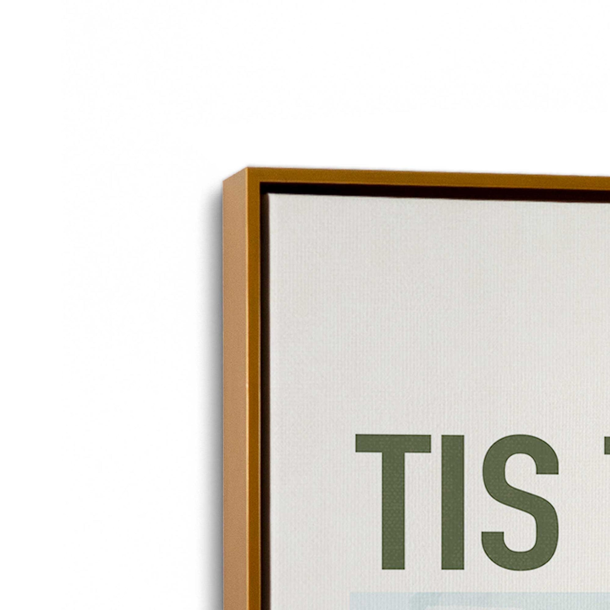 [Color:Polished Gold], Picture of art in a Polished Gold frame at an angle