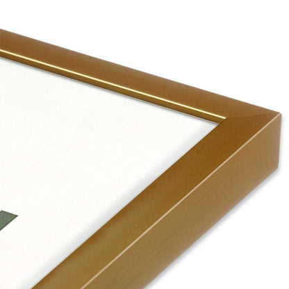 [Color:Polished Gold], Picture of art in a Polished Gold frame at an angle
