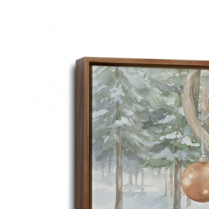 [Color:Walnut], Picture of art in a Walnut frame at an angle